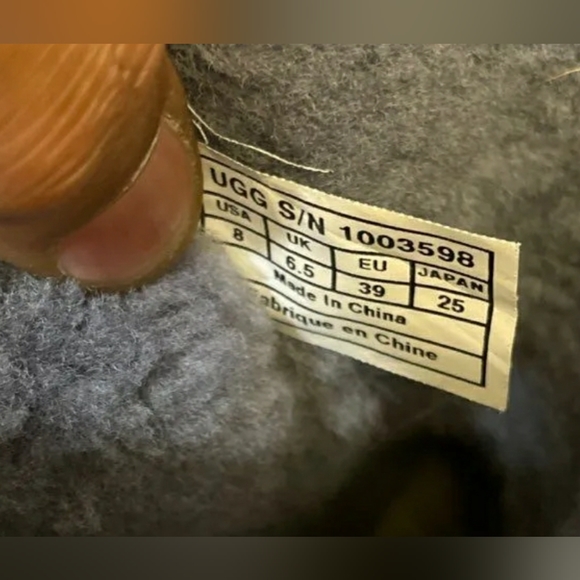 UGG Women's Blue Cold Weather / Snow Sequins Sparkly Boots - Size 8 - Picture 6 of 6